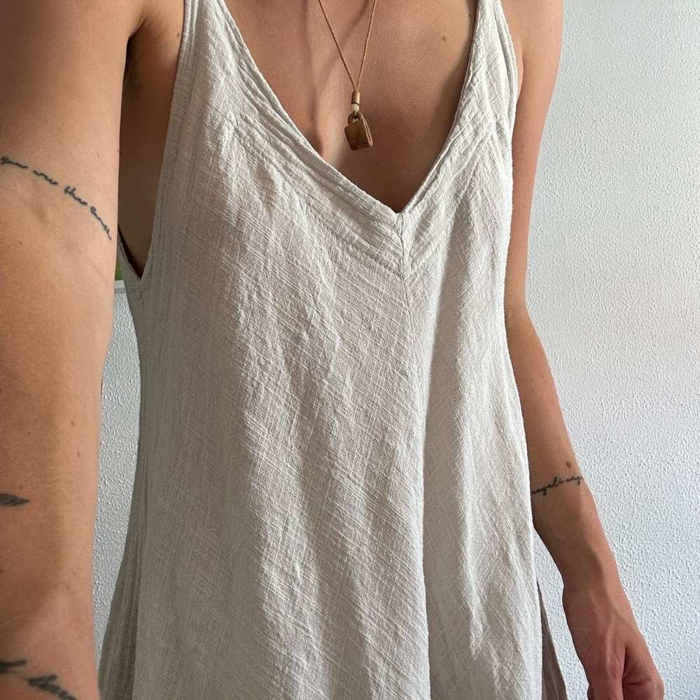 Hippie linen dress
